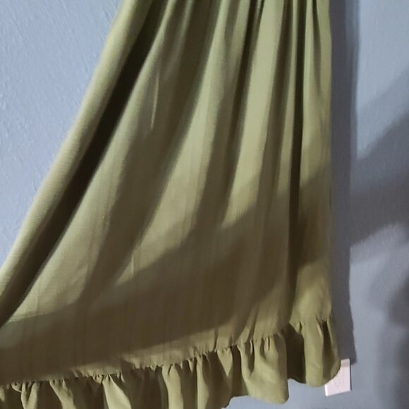 Olive green midi-length dress - Picture 6 of 6